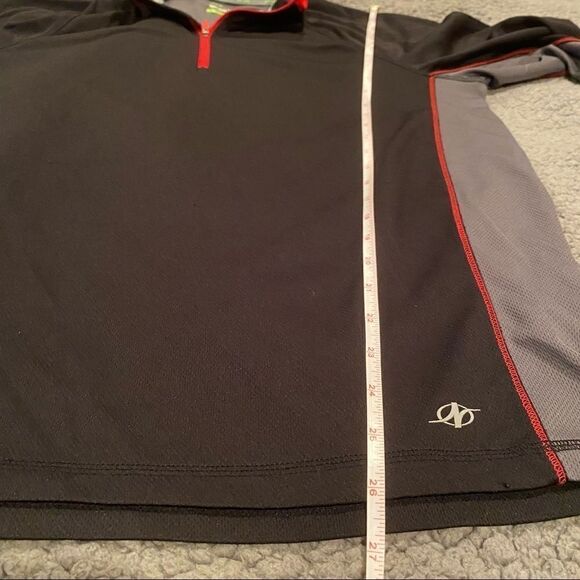 Nordic Track Black/Red/Grey Pullover Sz Medium - Picture 9 of 11
